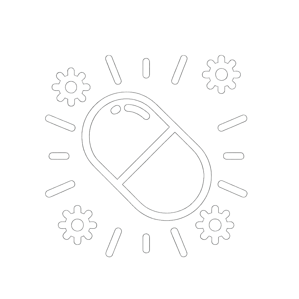 Antiviral illustration