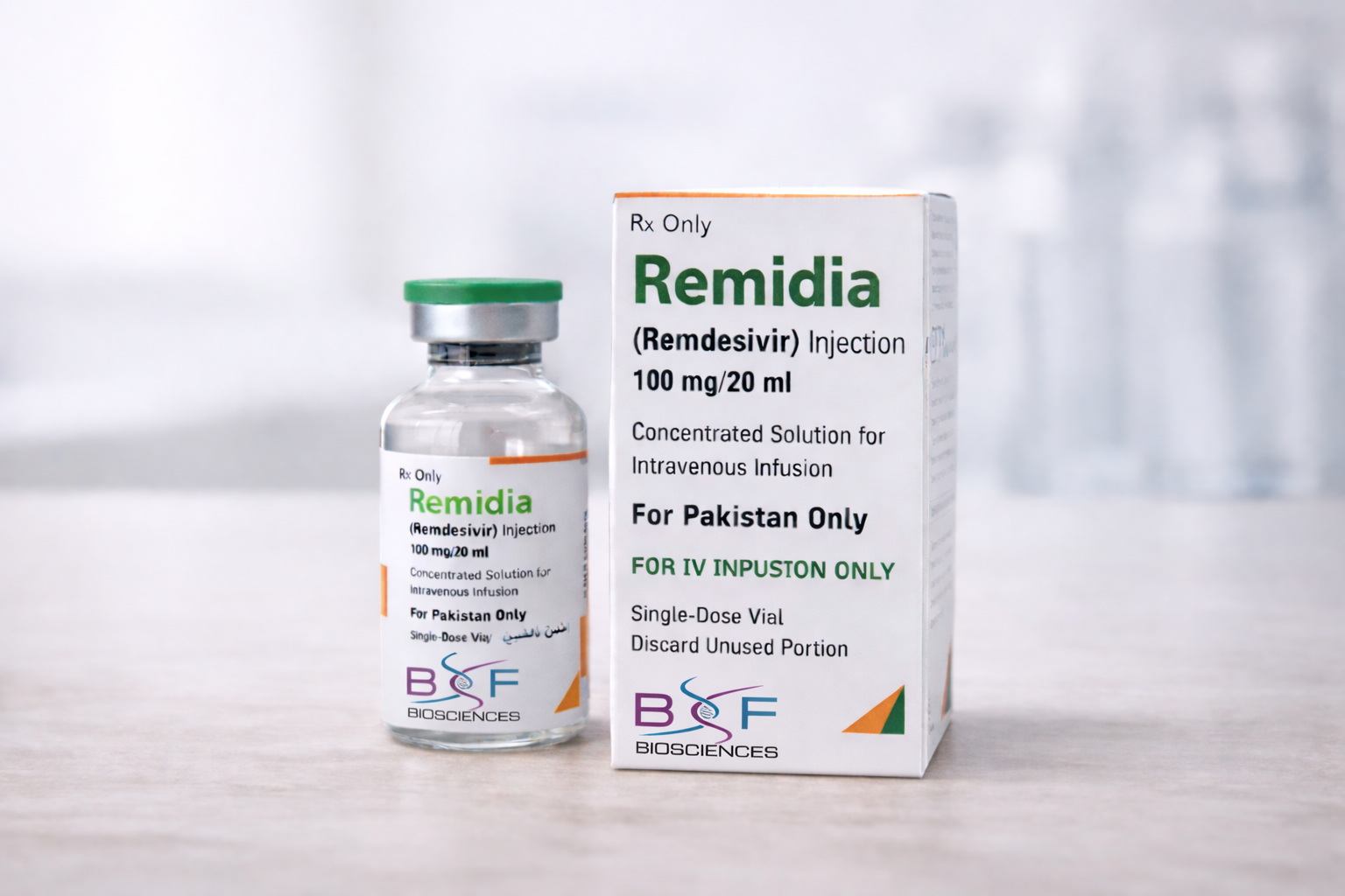 Medical professional handling COVID-19 treatment.