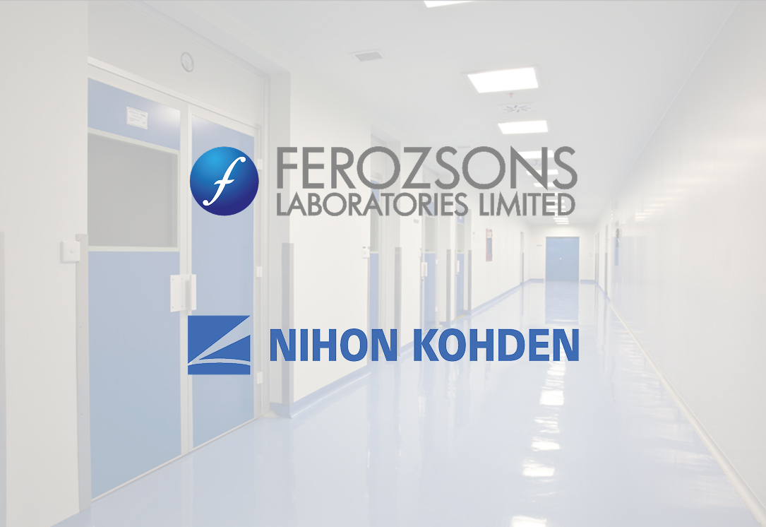 Medical electronic devices in a clinical setting.