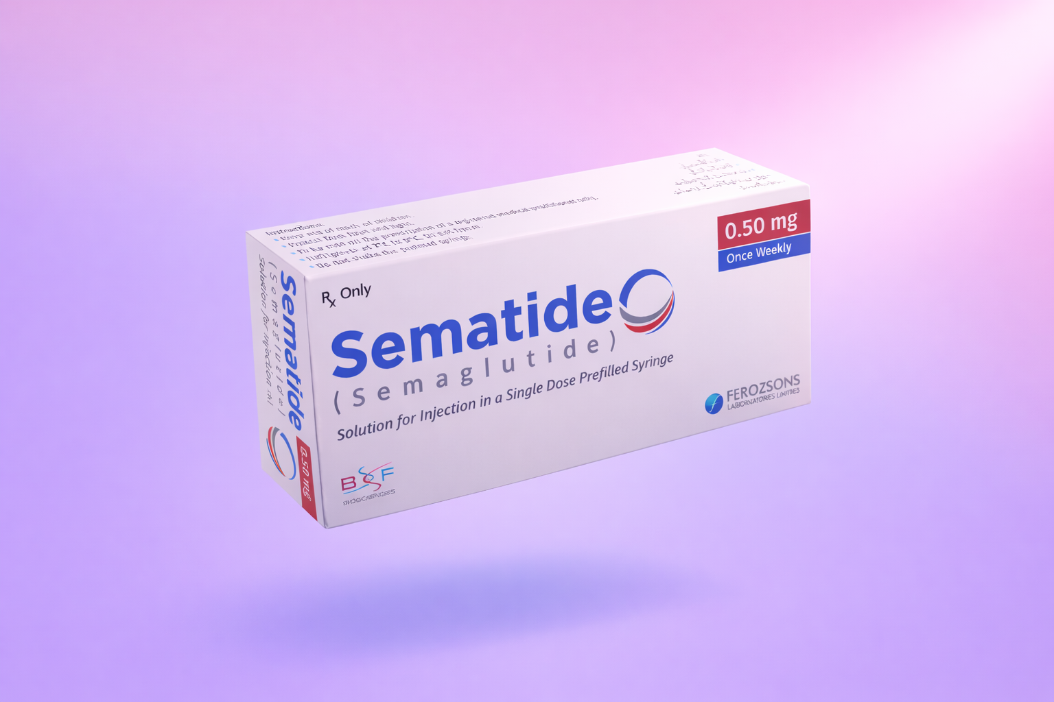 Pharmaceutical product representing Semaglutide.